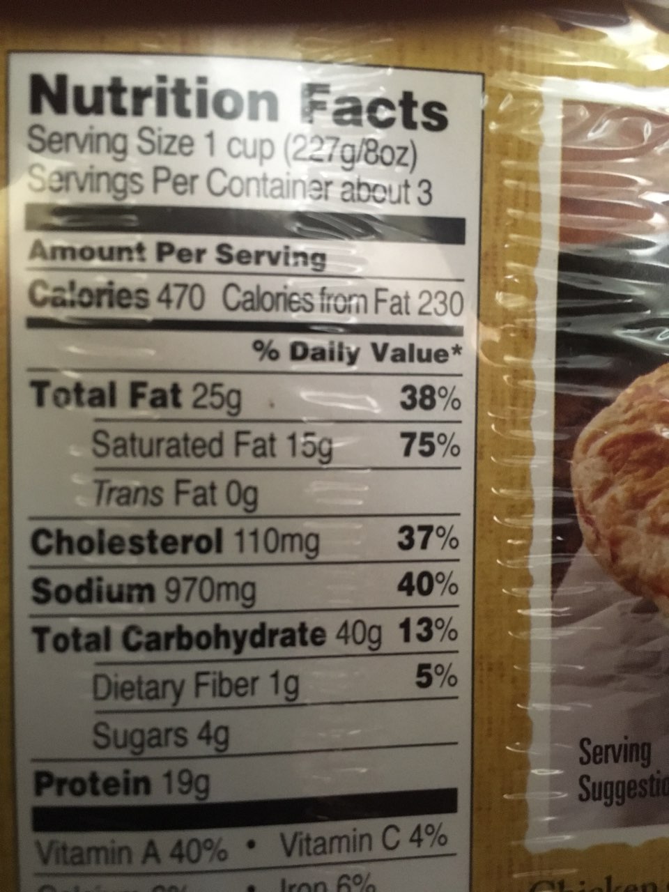 Trader Joe's Chicken Pot Pie Calories, Nutrition Analysis & More Fooducate