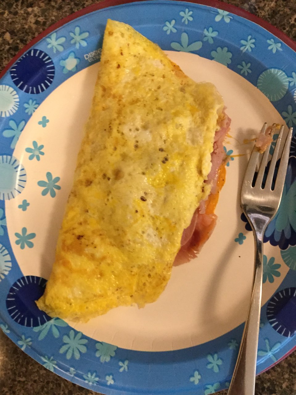 Lunch Ham and cheese 🧀 omelette 😋 Fooducate Diet Motivation