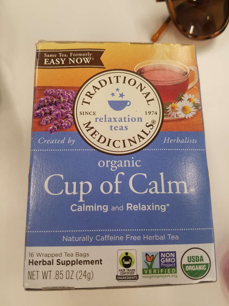 Traditional Medicinals Herbal Tea, Easy Now, Caffeine Free Calories