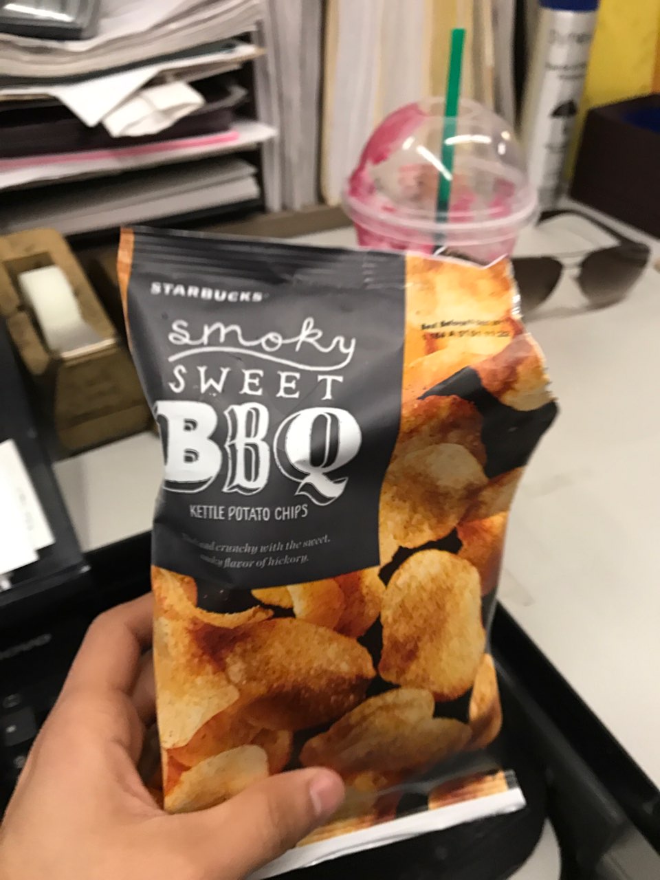 Starbucks Smoky Sweet Barbecue Kettle Potato Chips Calories, Nutrition