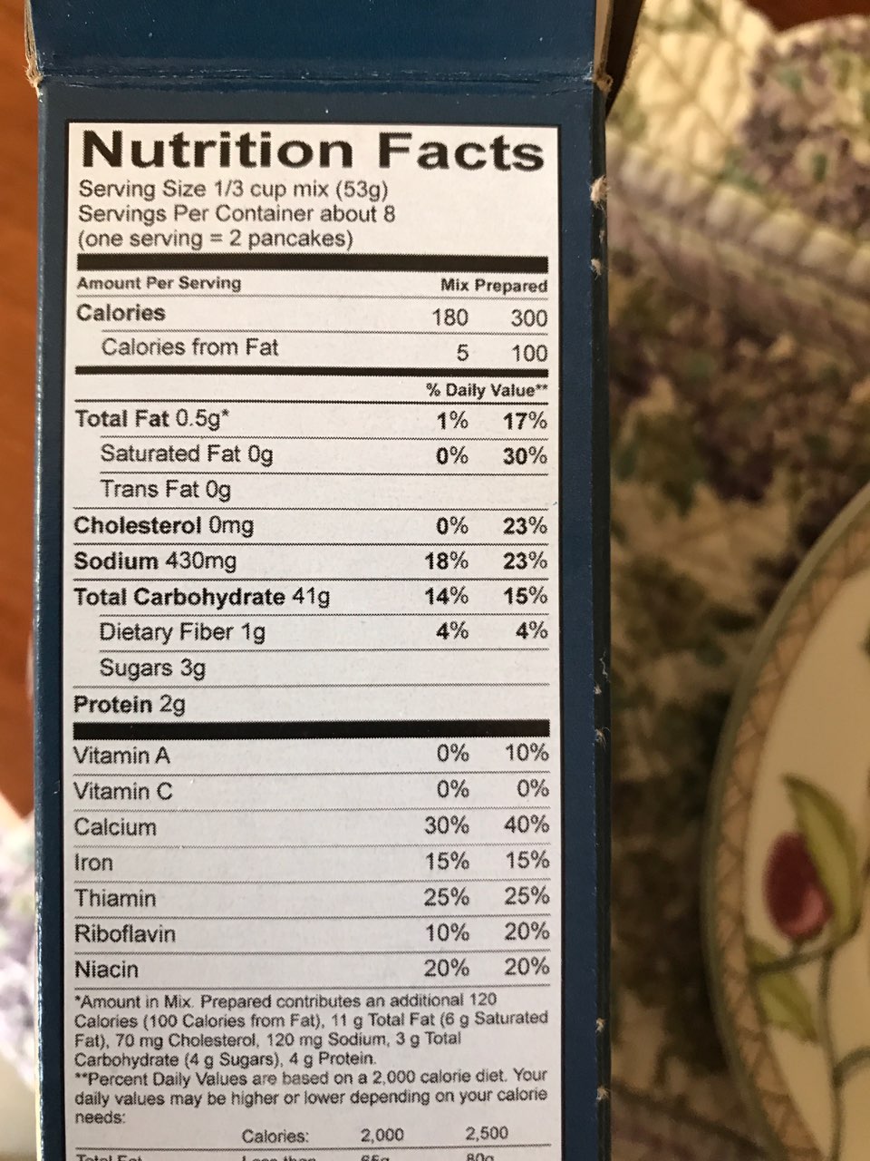 King Arthur Flour Pancake Mix Calories, Nutrition Analysis & More