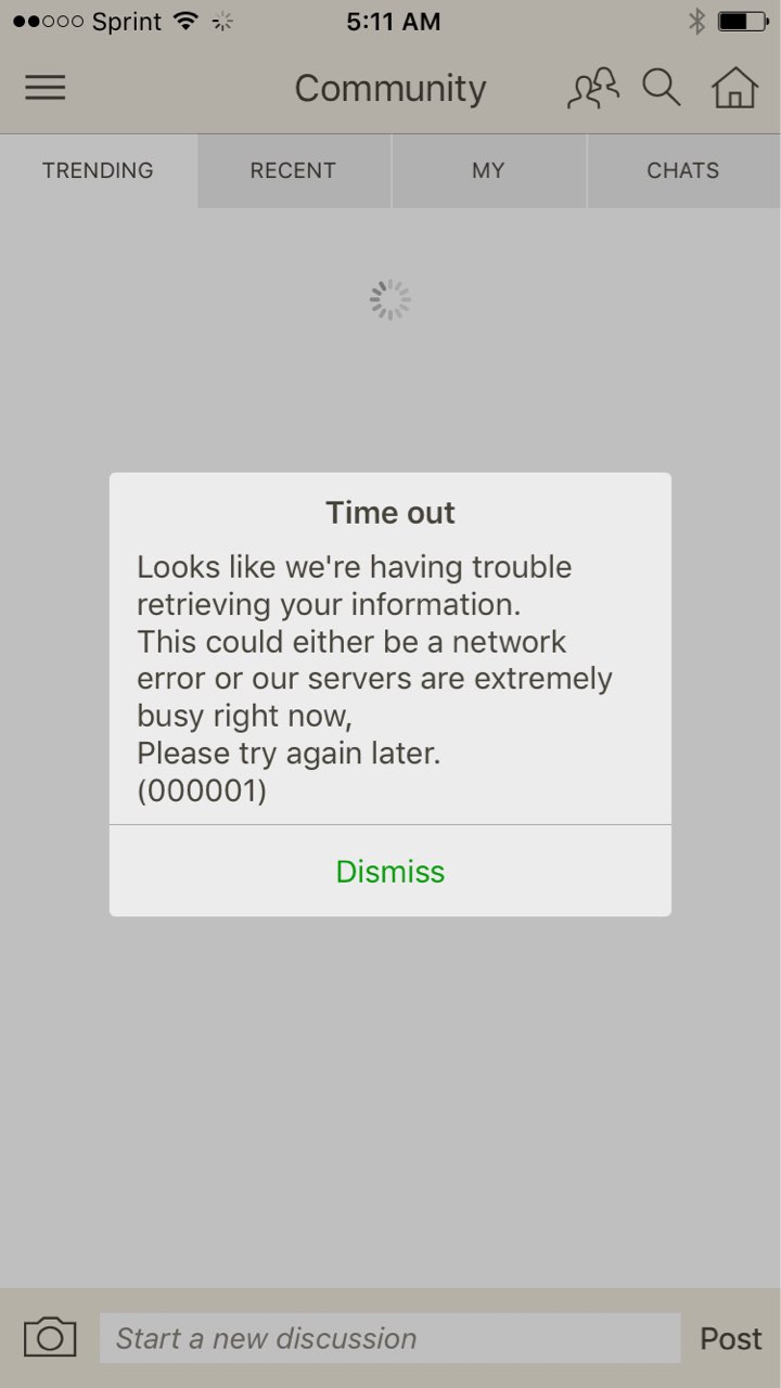 @fooducate I am getting very frustrated with this error. It pops up ...