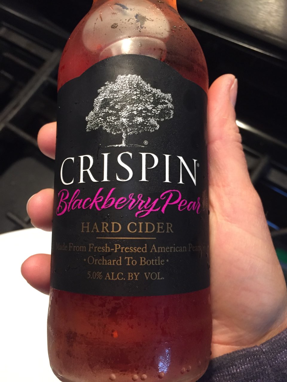 User added Crispin Natural Hard Pear Cider, Blackberry Pear Calories