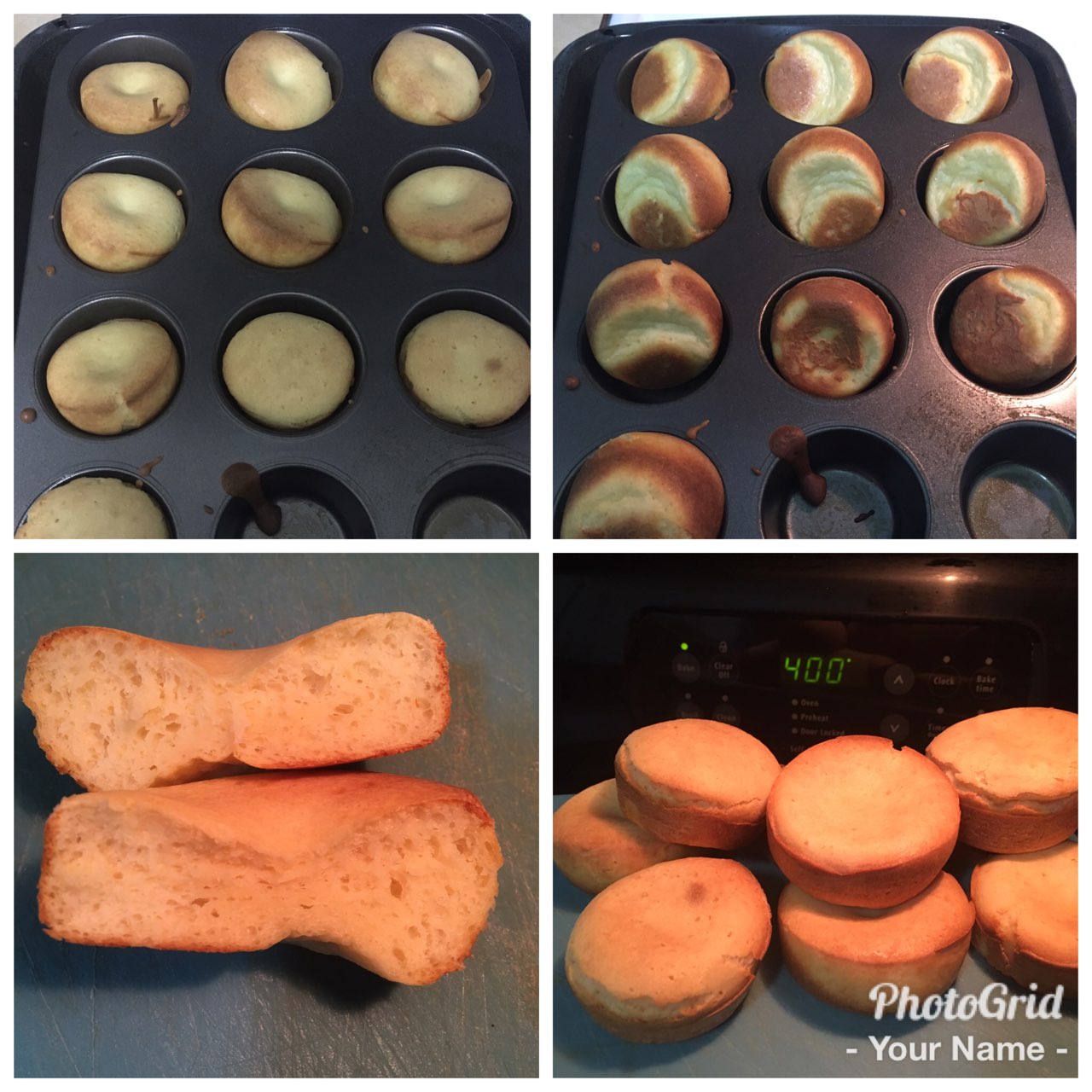 My popovers still aren't popping. Maybe 400 isn't hot enough?? Fooducate Diet Motivation