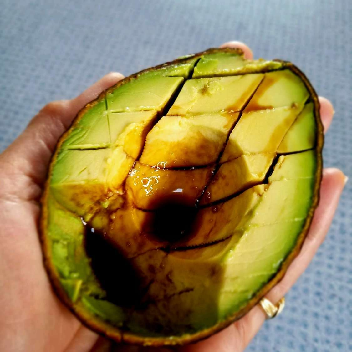 I was introduced to avocado with soy sauce, perfect for breakfast or