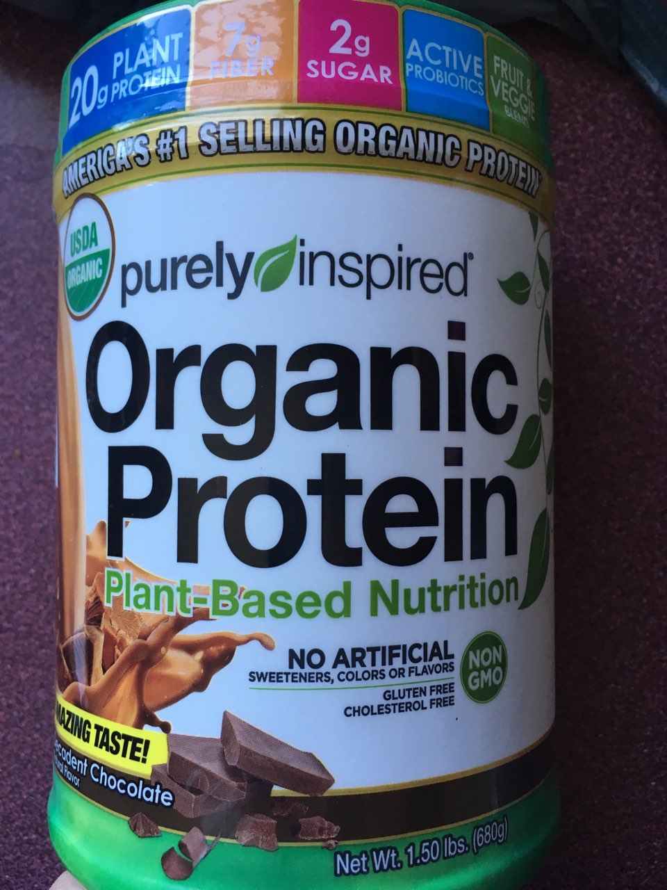 Purely Inspired Protein Powder, Decadent Chocolate, Organic Calories