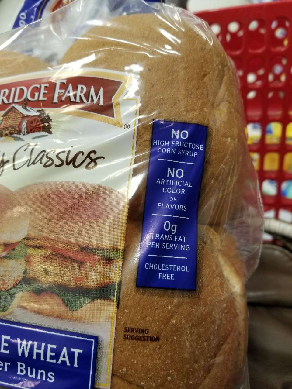 Pepperidge Farm Hamburger Buns, 100 Whole Wheat Calories, Nutrition