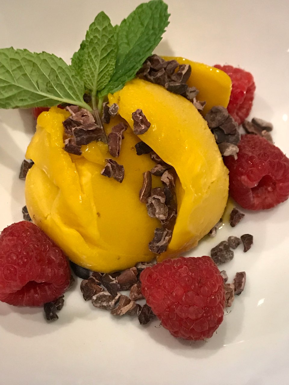 Vegan Organic snacks are delicious & healthy! I made fresh mango sorbet