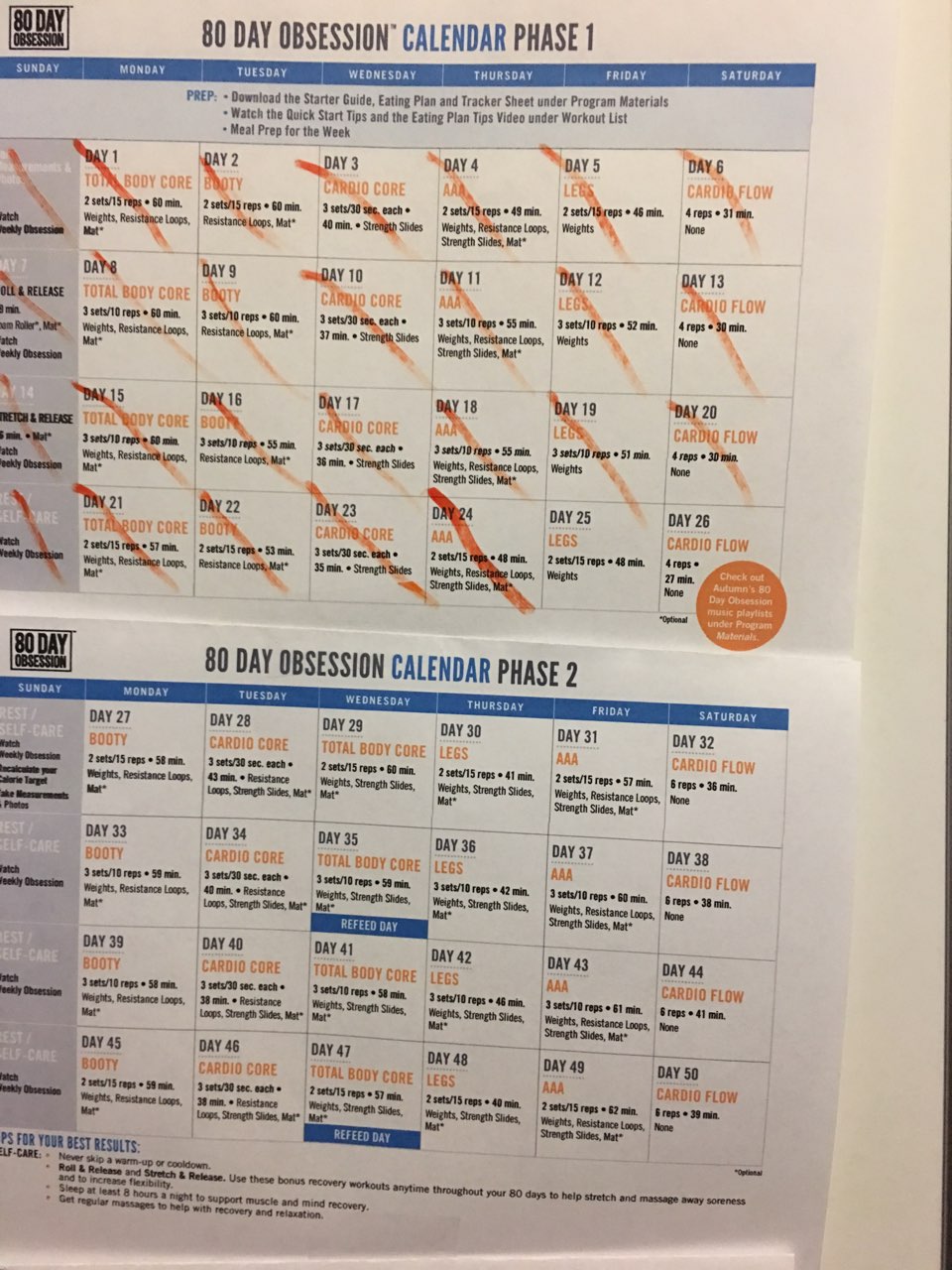 I just put the last line on Phase 1. DONE!! Now on to Phase 2 Monday.  Sunday is a rest day. | Fooducate Diet Motivation