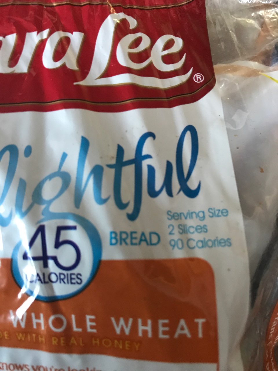 Sara Lee Bread, Bakery, 100 Whole Wheat Calories, Nutrition Analysis