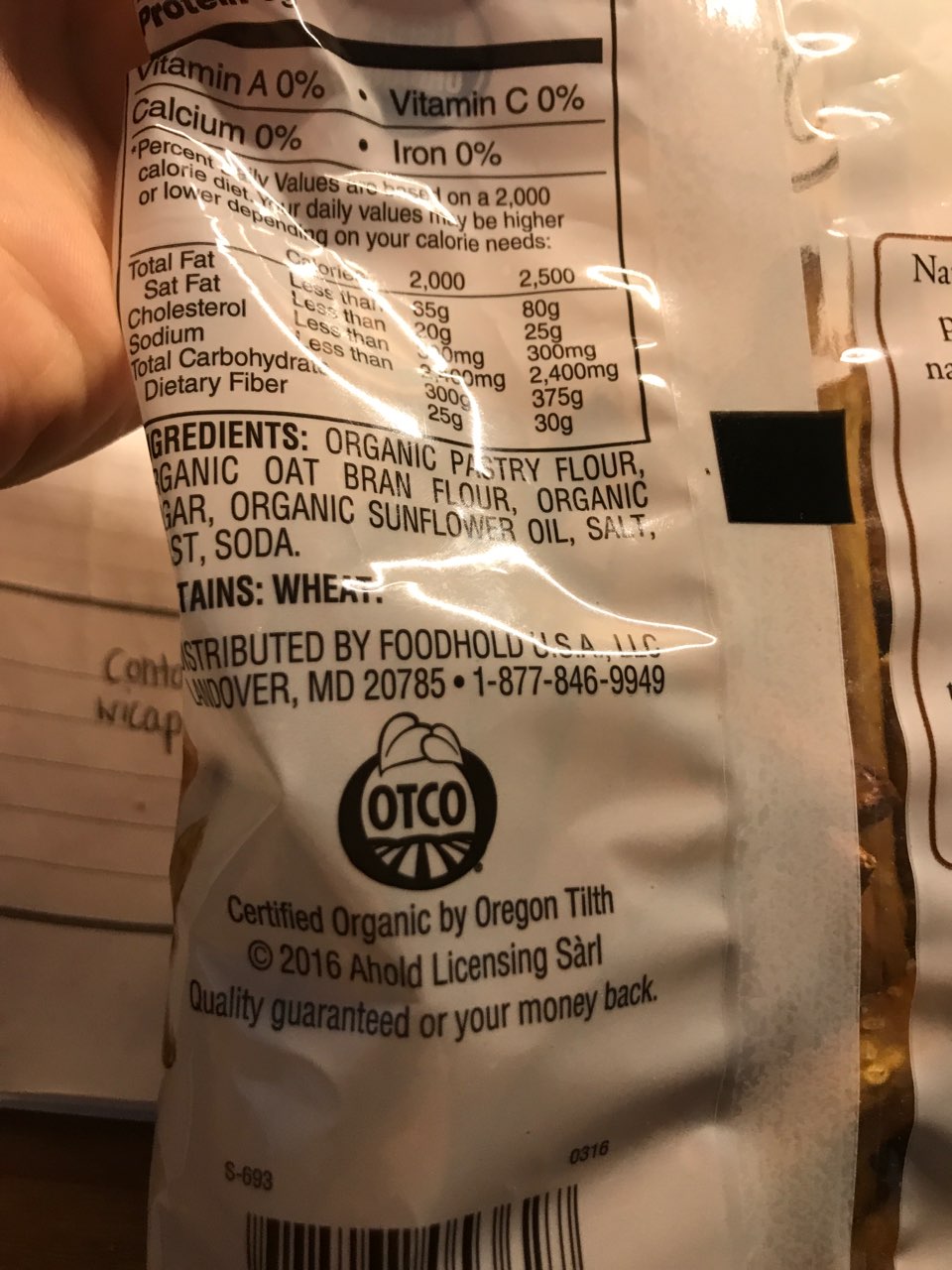 Nature's Promise Pretzel Sticks, Oat Bran Calories, Nutrition Analysis