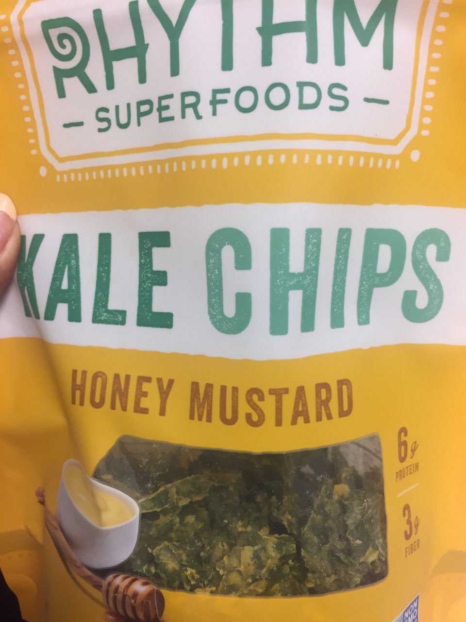 Rhythm Superffods Honey Mustard Kale Chips Calories, Nutrition