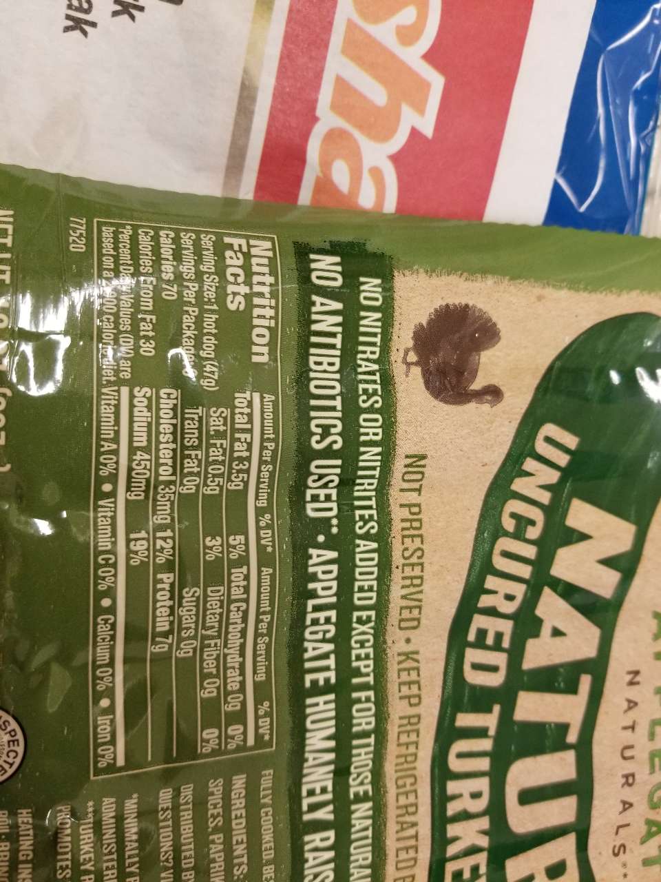 Applegate Hot Dogs, Uncured Turkey Calories, Nutrition Analysis & More