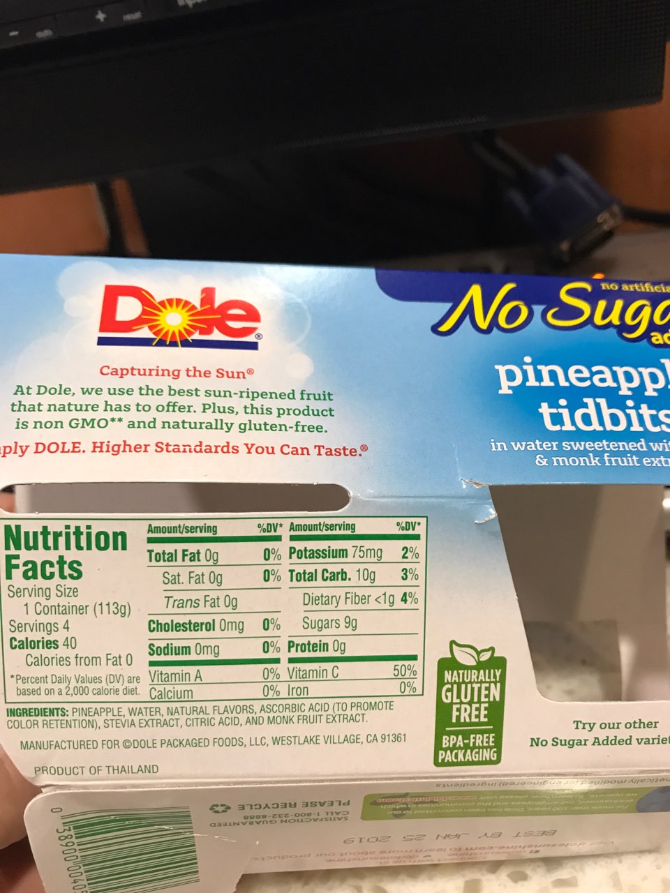 Dole Pineapple Tidbits Calories, Nutrition Analysis & More Fooducate