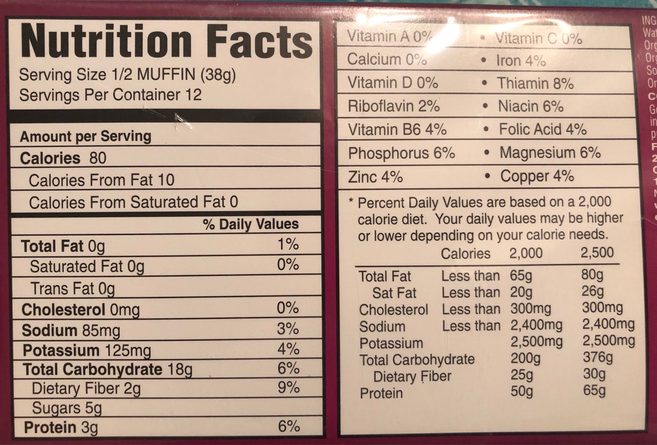 Food For Life English Muffins, Sprouted Whole Grain & Seed, Organic