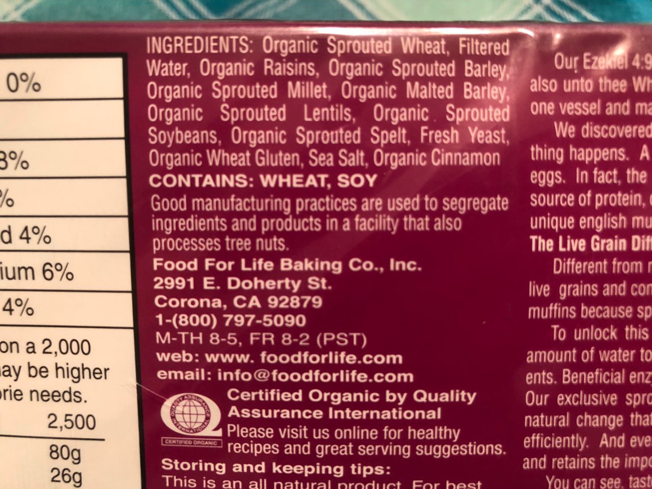 Food For Life English Muffins, Sprouted Whole Grain & Seed Calories