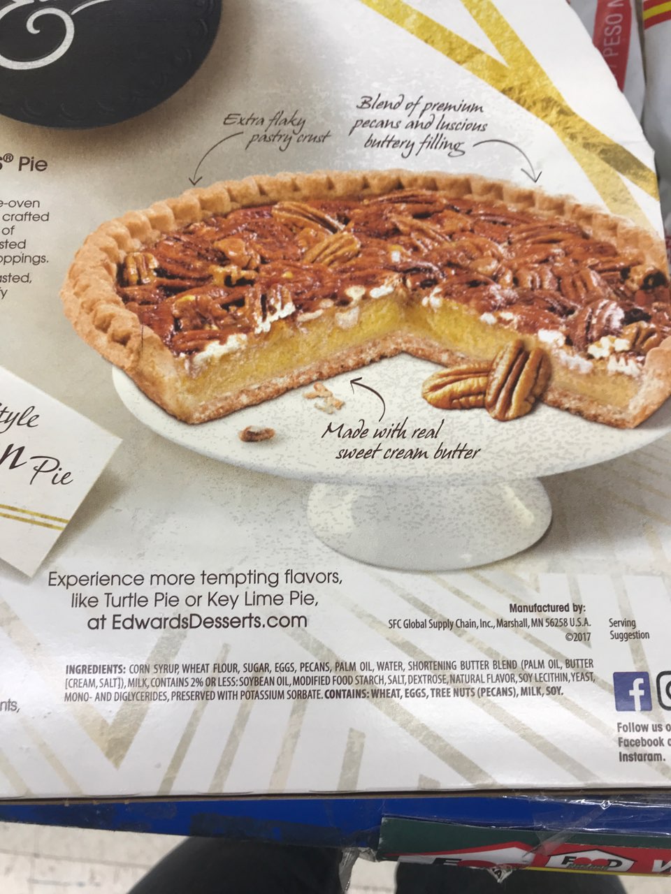 Edwards Pie, Pecan Calories, Nutrition Analysis & More Fooducate