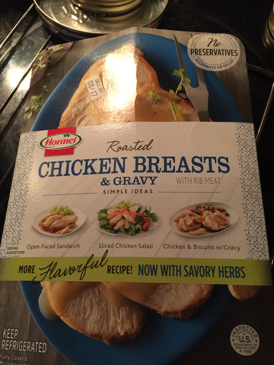 Hormel Roasted Chicken Breasts & Gravy with Rib Meat Calories