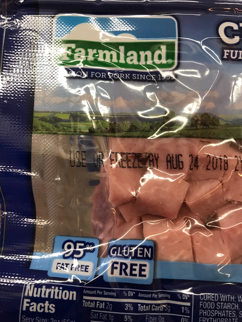 Farmland Ham, Fully Cooked, Cubed Calories, Nutrition Analysis & More