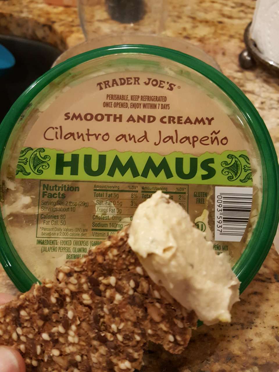 Trader Joe's Crispbread, Norwegian Crackers, Seeds & Grains Calories