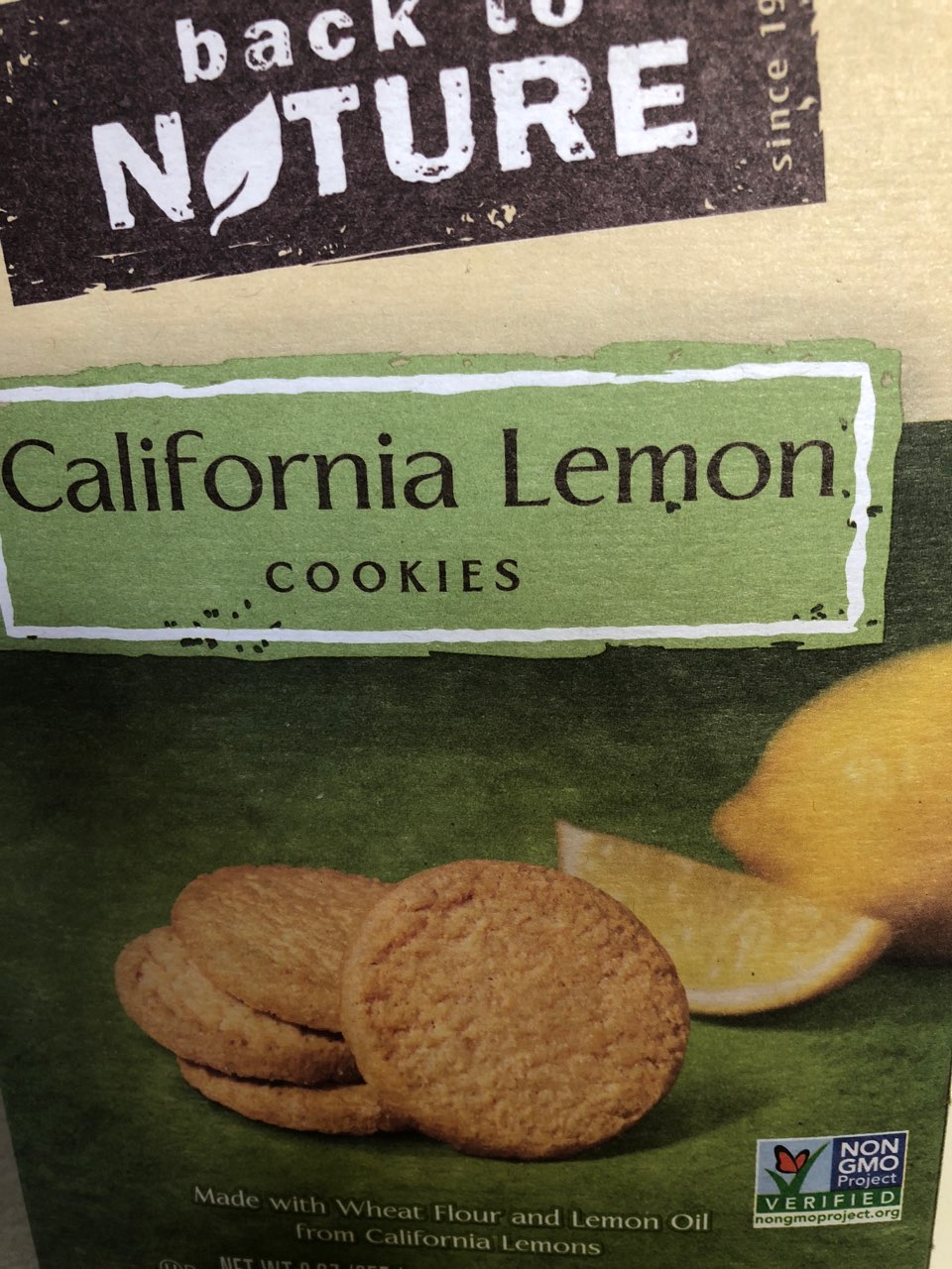 Back To Nature Lemon Wafer Cookies Calories, Nutrition Analysis & More