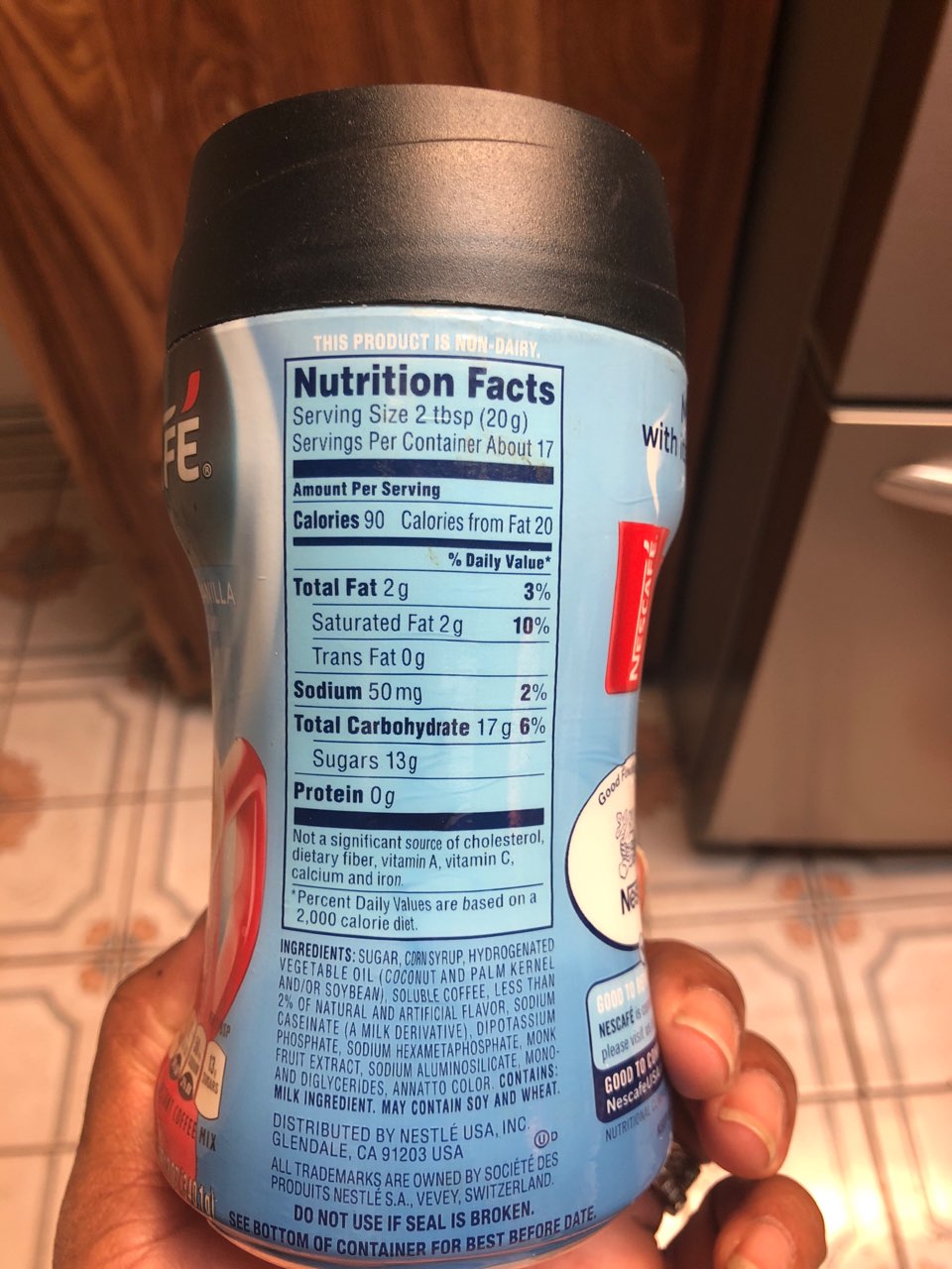 Nescafe Nestle Coffemate, French Vanilla Calories, Nutrition Analysis