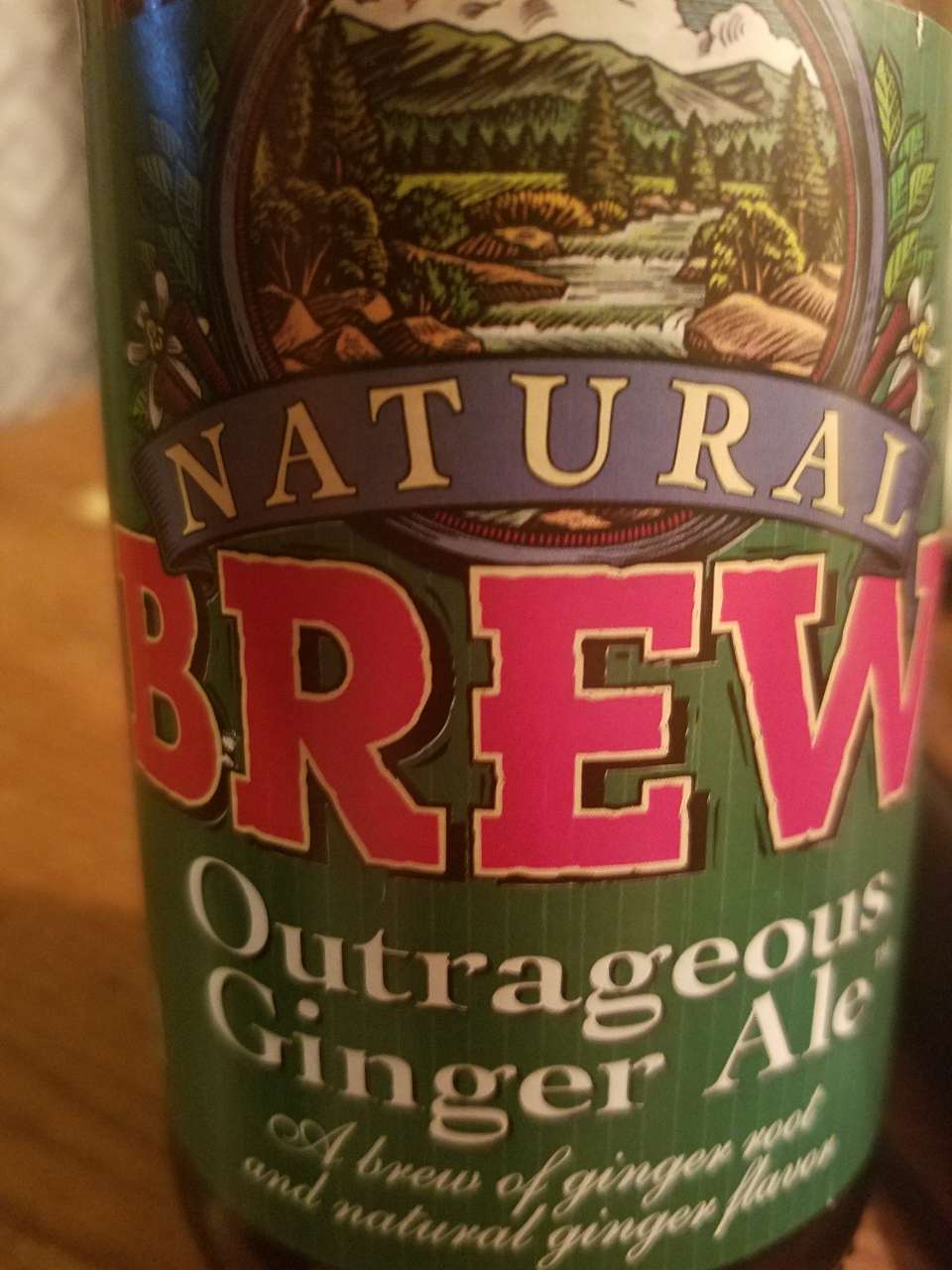 Natural Brew Ginger Ale, Outrageous Calories, Nutrition Analysis