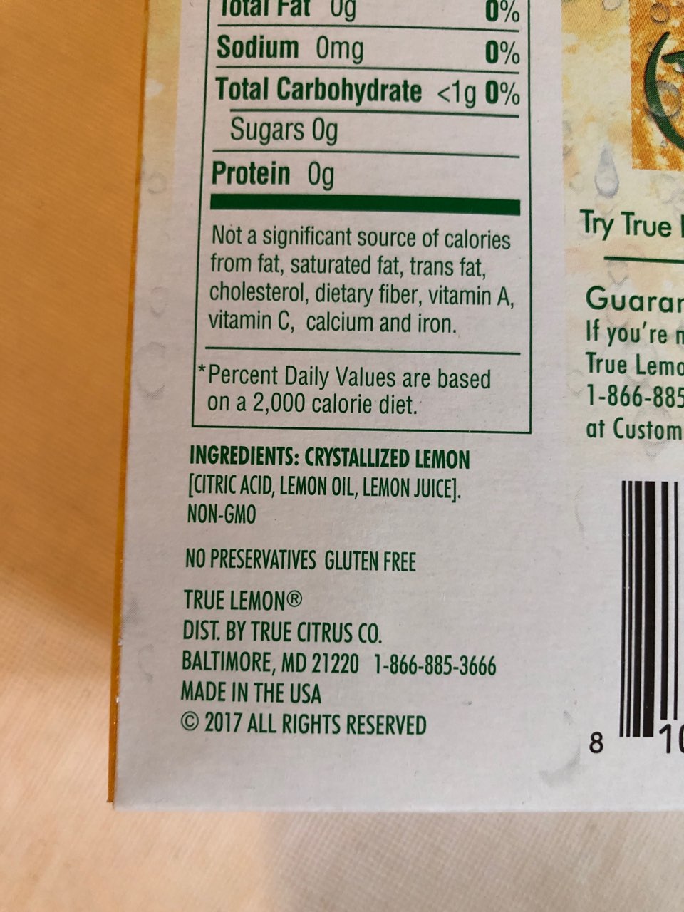 True (?) Lemon For your Water Fooducate