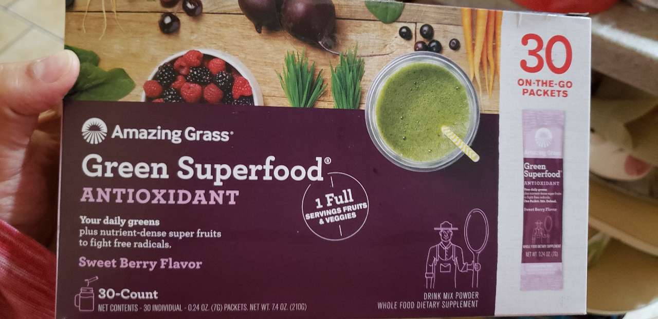 Amazing Grass Green Superfood Drink Mix Powder, Antioxidant, Sweet