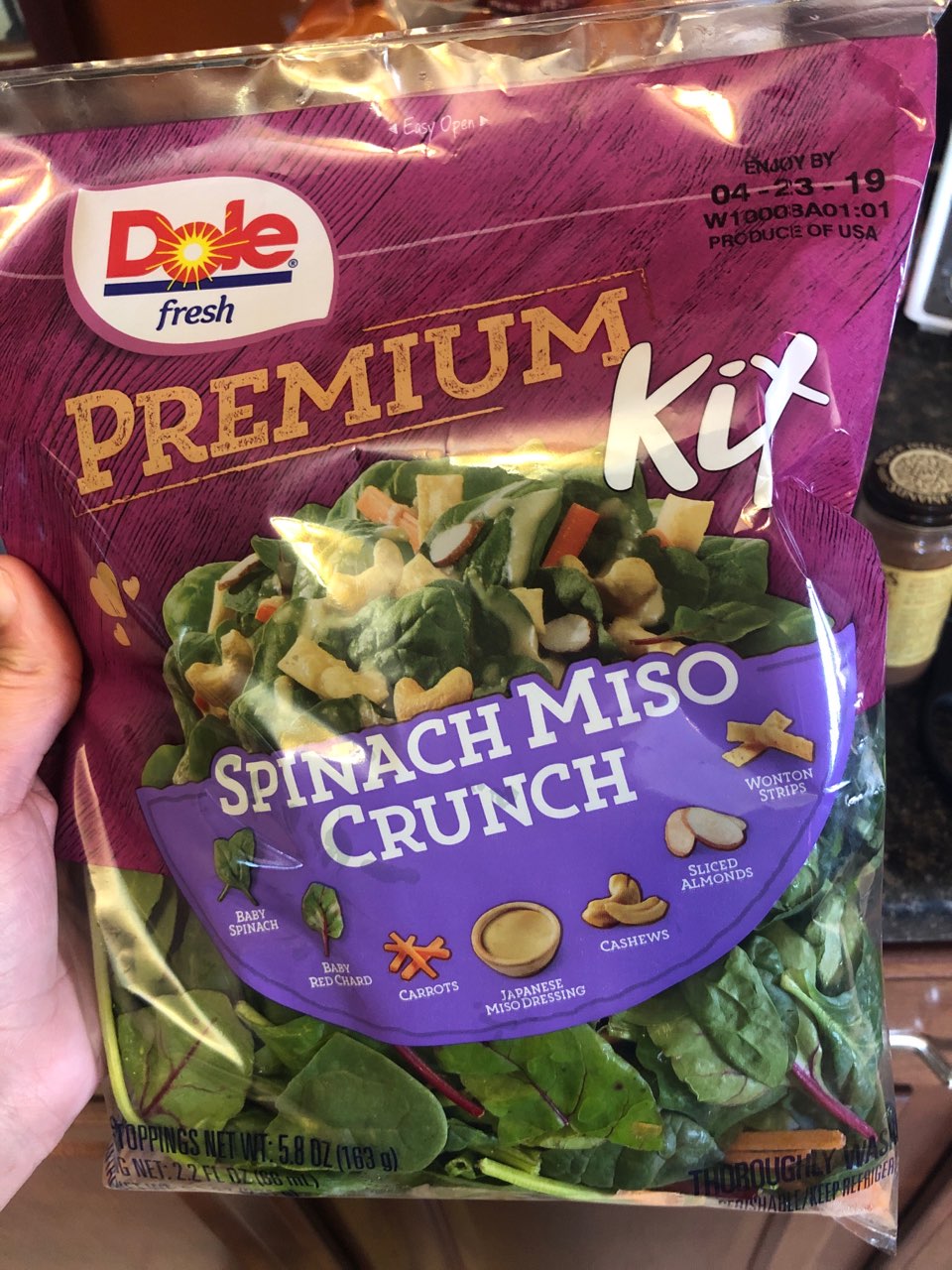 Dole Salad Kit, Bacon Lettuce Toss Calories, Nutrition Analysis & More Fooducate