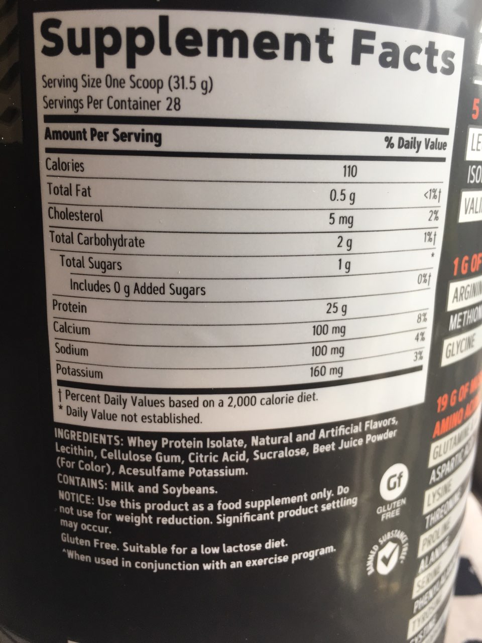 Gnc Amp Pure Isolate, Whey Protein, Strawberry, Dietary Supplement
