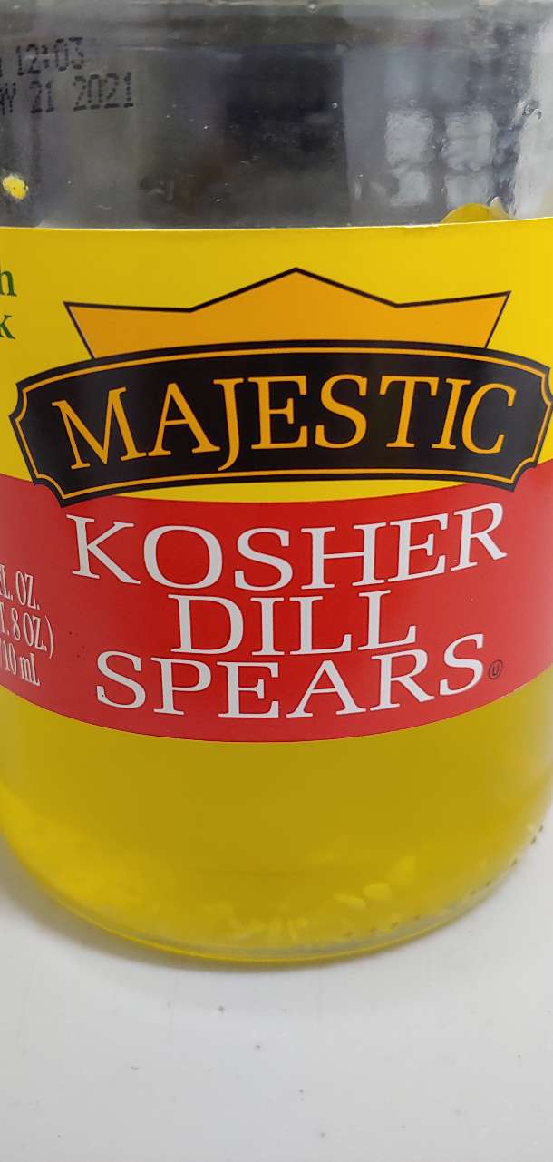 Majestic Pickles, Kosher Dill Spears Calories, Nutrition Analysis