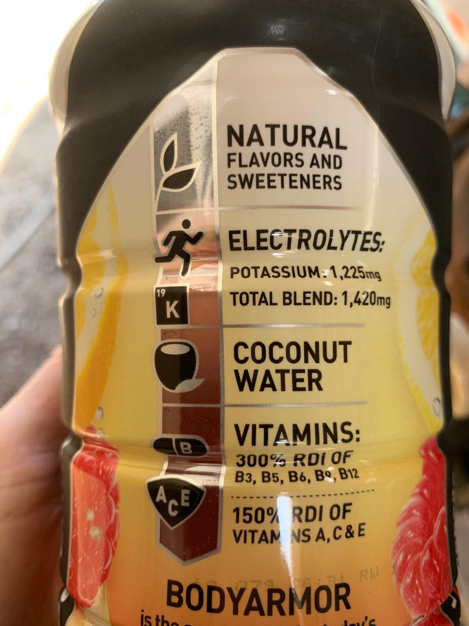 Bodyarmor Super Drink, Berry Lemonade Calories, Nutrition Analysis