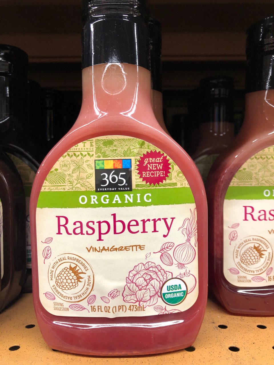 365 Everyday Value Raspberry, Vinaigrette Calories, Nutrition Analysis