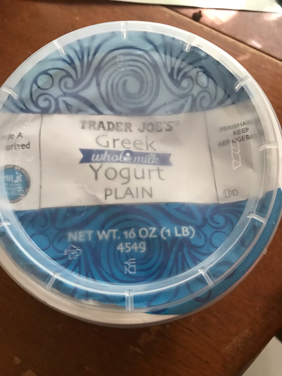 Trader Joe's Greek Yogurt, Whole Milk, Plain Calories, Nutrition