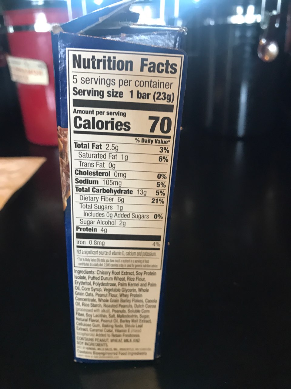 Fiber One Chewy Bars, Chocolate Peanut Butter Calories, Nutrition