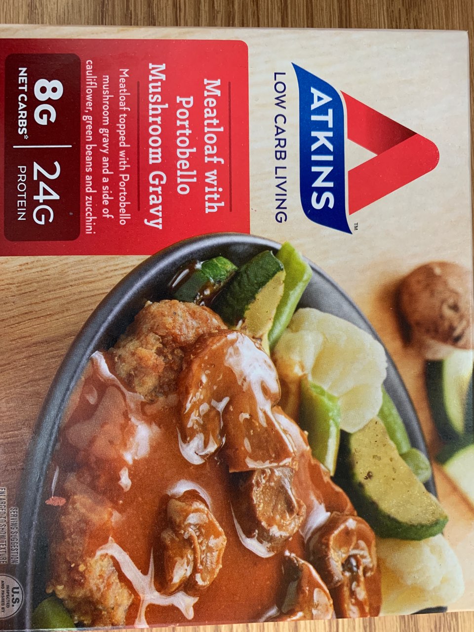 Atkins Meatloaf, With Portobello Mushroom Gravy Calories, Nutrition Analysis & More Fooducate