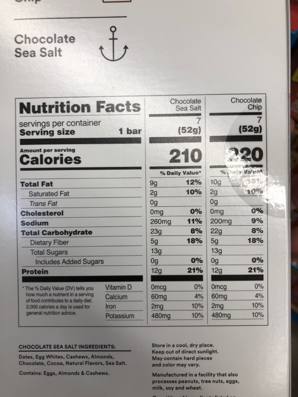 RxBar Protein Bar, Variety Pack Calories, Nutrition Analysis & More