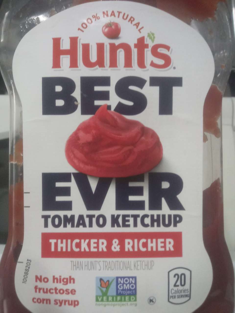 Hunt's Tomato Ketchup, 100 Natural Calories, Nutrition Analysis