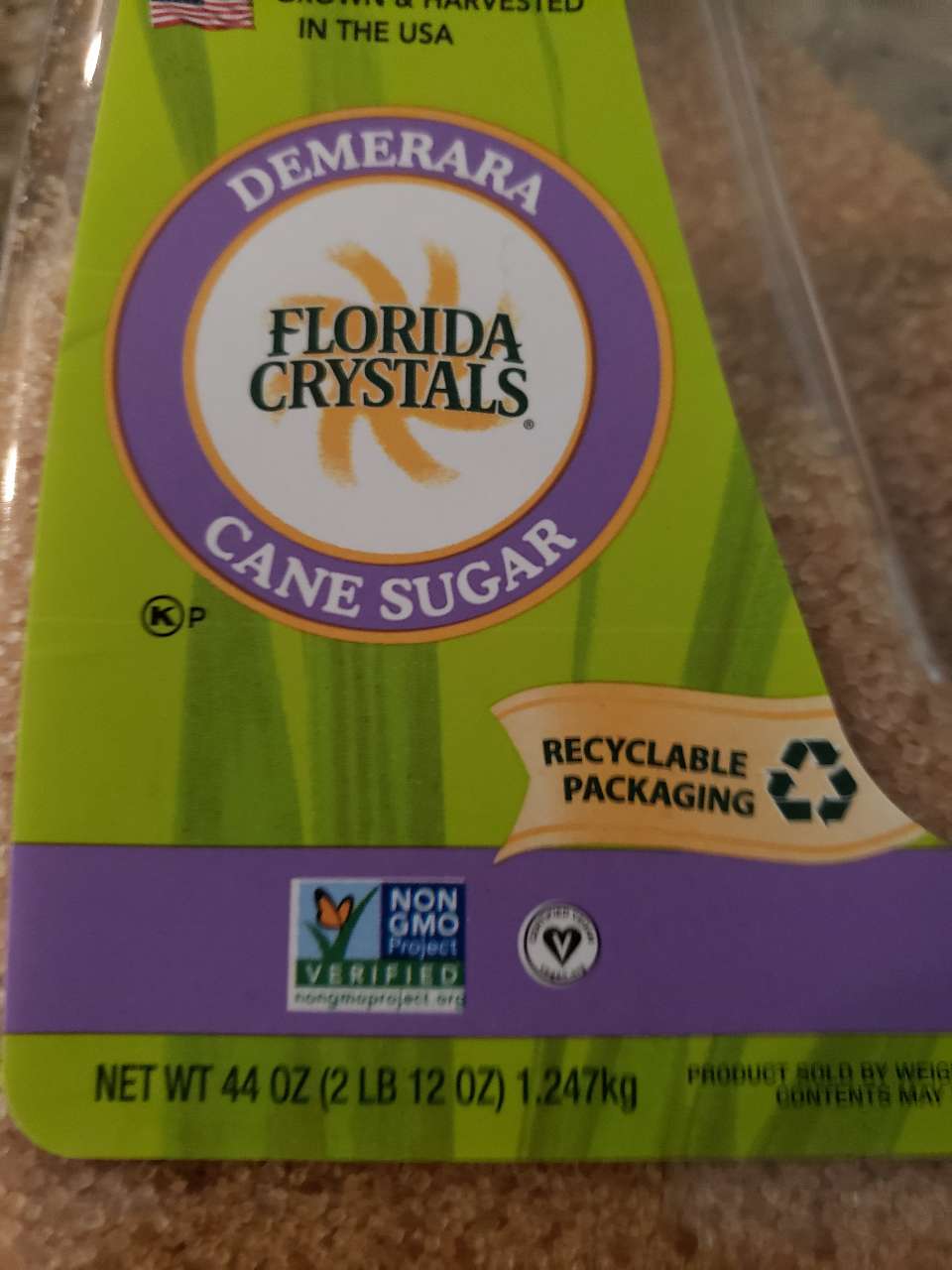 Florida Crystals Turbinado Cane Sugar Calories, Nutrition Analysis