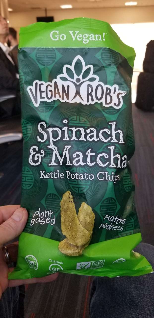 Vegan Rob's Brand Kettle Chips, Spinach And Matcha Calories, Nutrition
