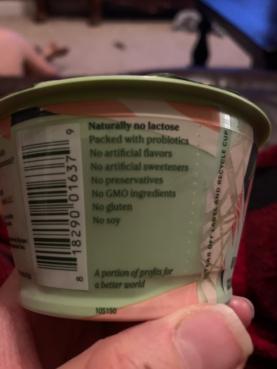 Chobani Yogurt, Coconut, Peach Calories, Nutrition Analysis & More Fooducate