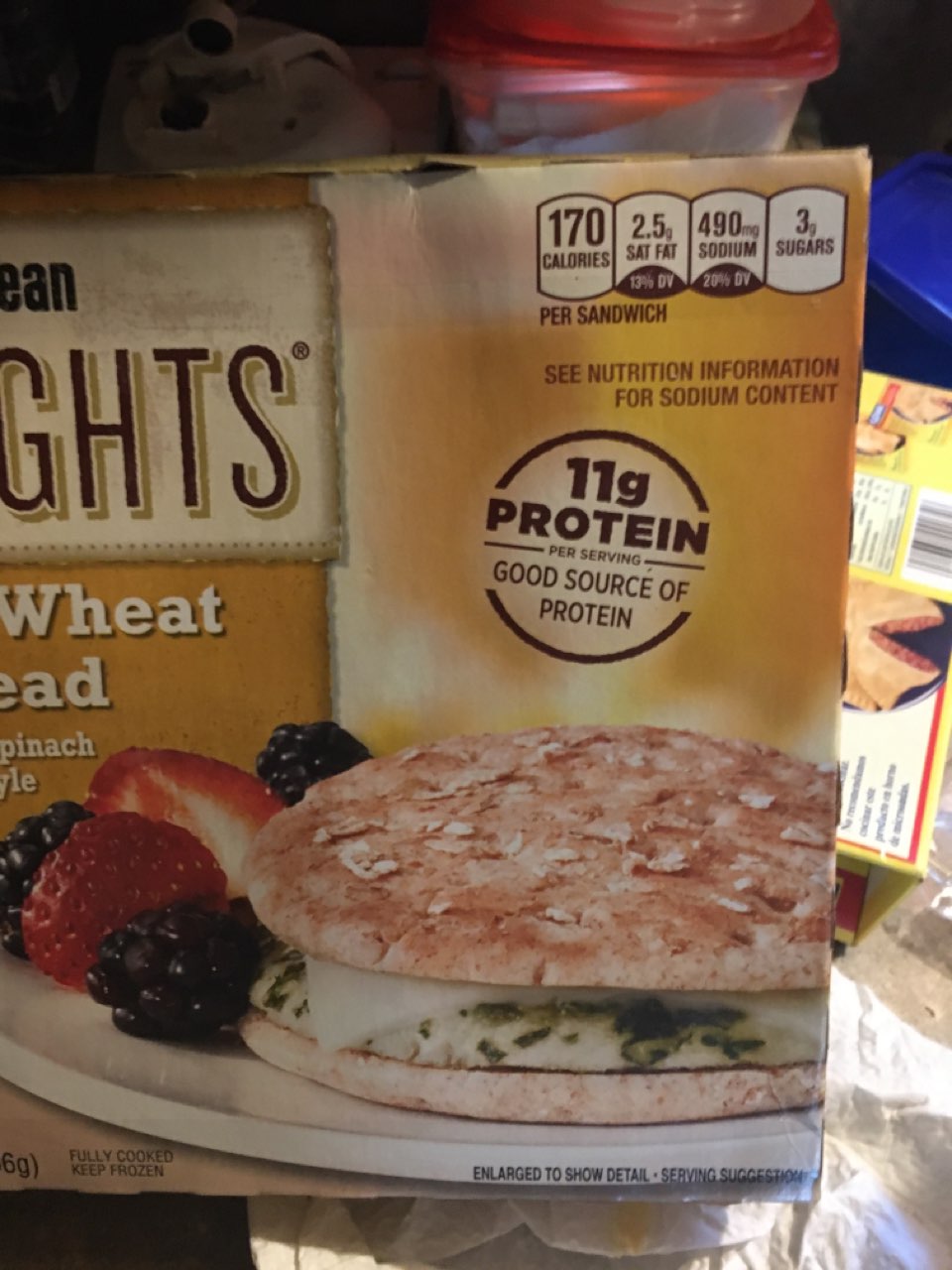 JImmy Dean Delights, Honey Wheat Flatbread Calories, Nutrition