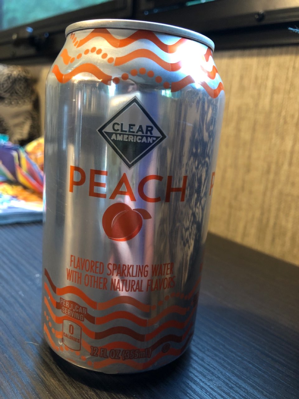 Clear American Sparkling Water, Peach Flavored Calories, Nutrition