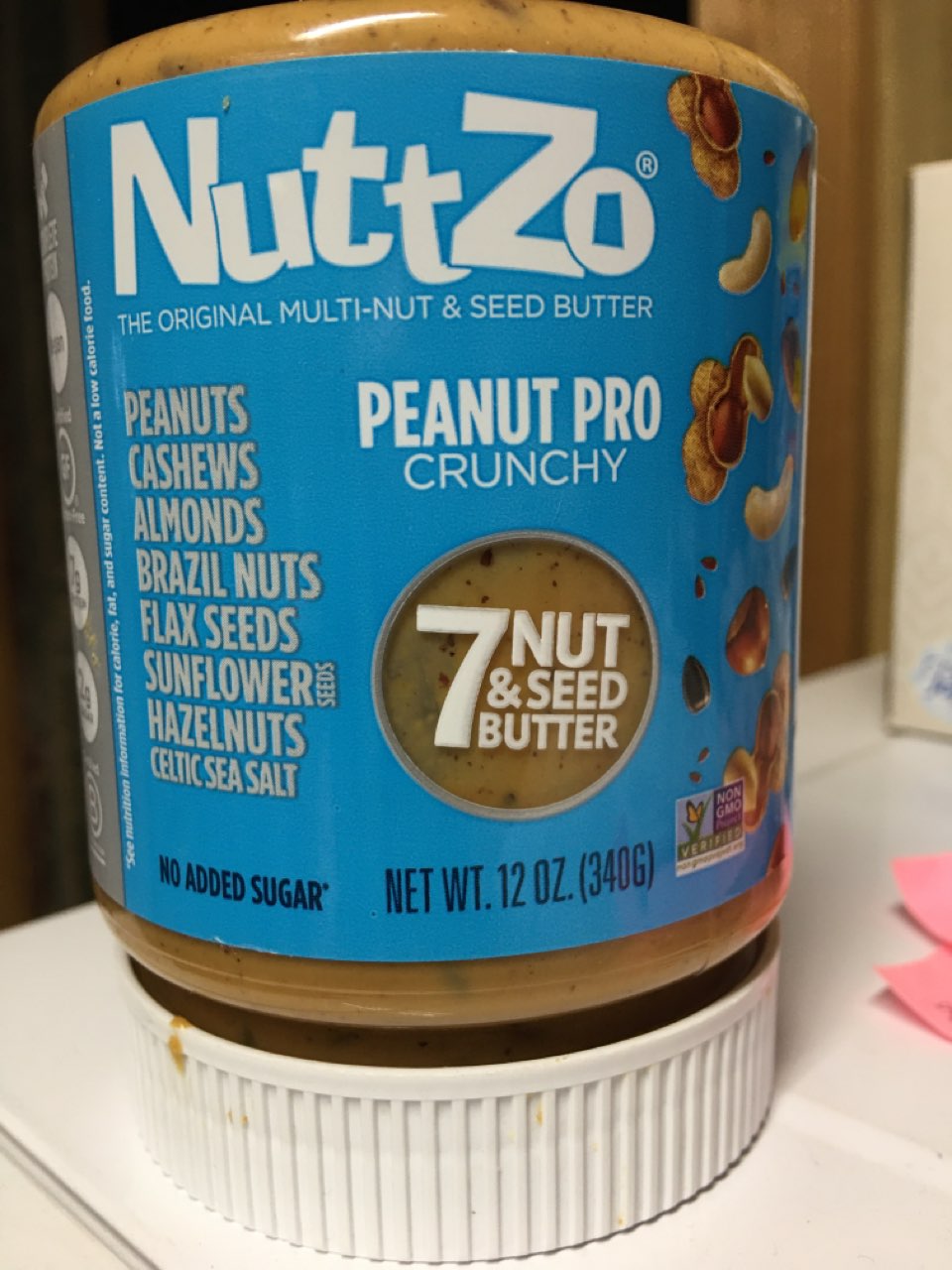 NuttZo Peanut Pro Crunchy, Nut & Seed Butter Calories, Nutrition