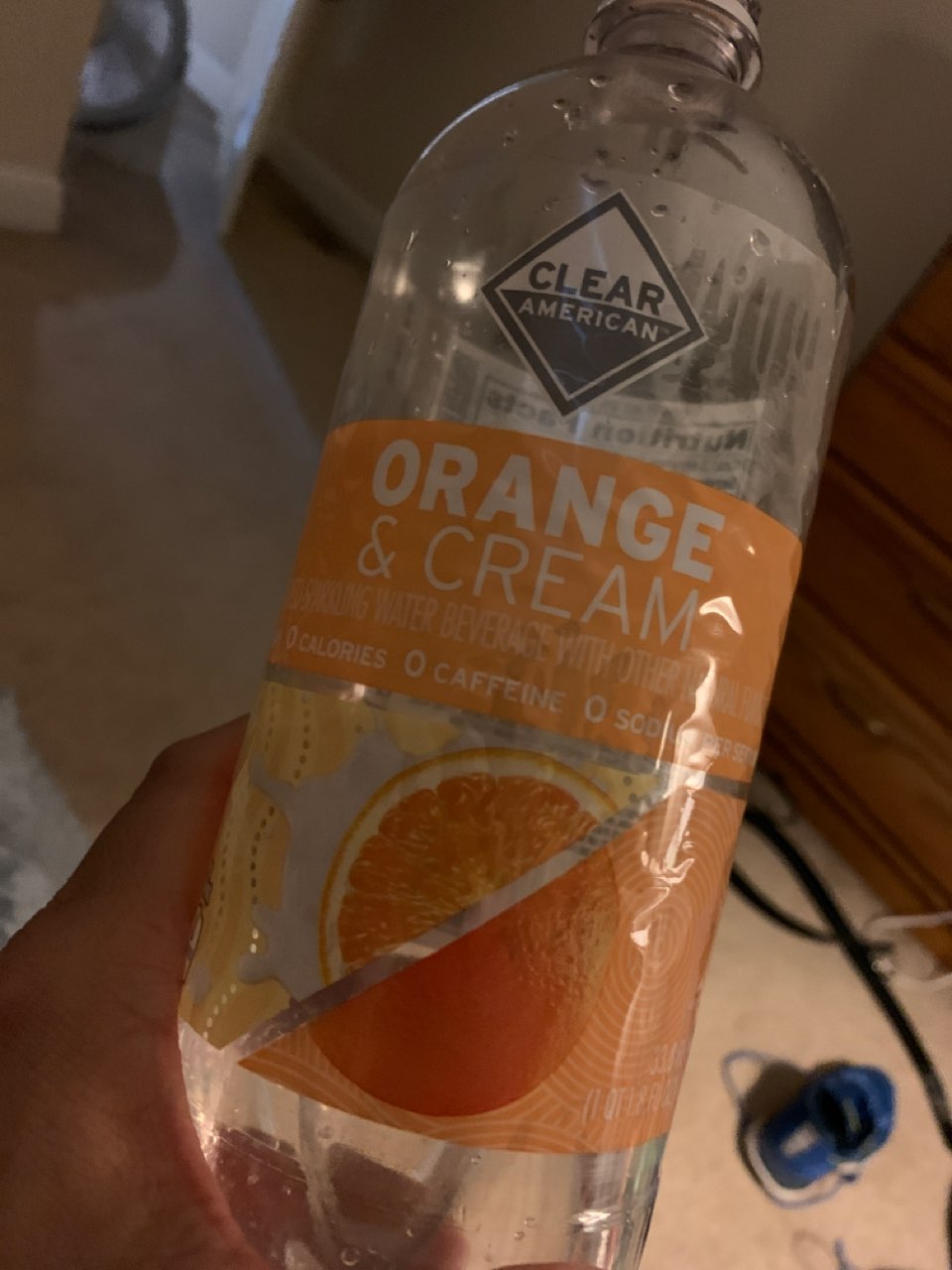 Clear American Sparkling Water, Orange & Cream Calories, Nutrition