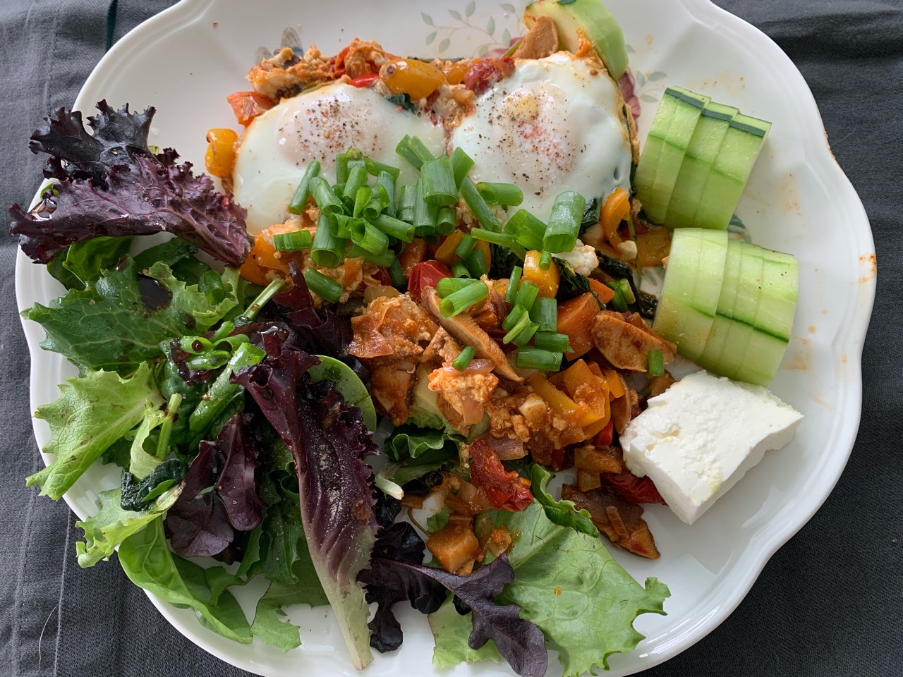 This is my version of Shaksha a middle eastern dish. The species are