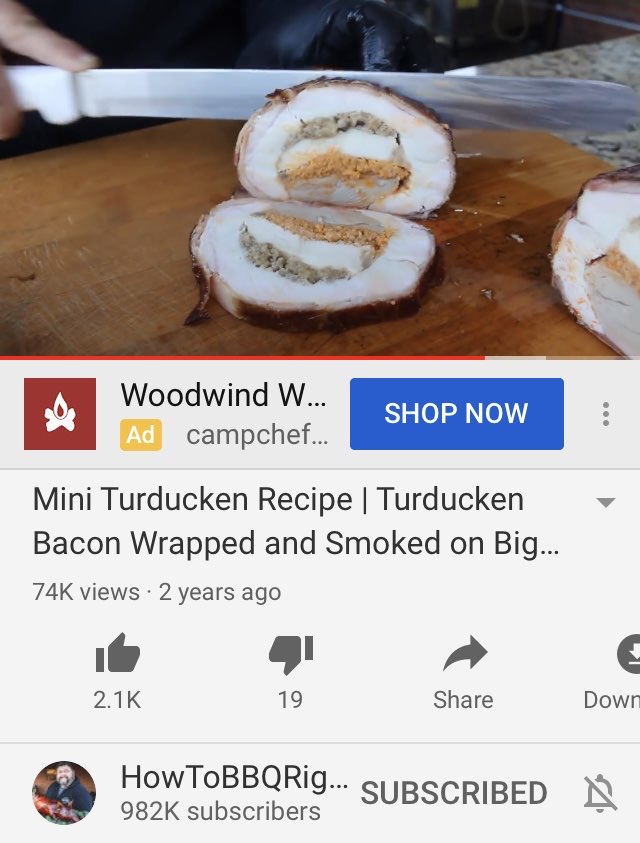 Getting ready for my smoked turducken breast!! Fooducate Diet Motivation