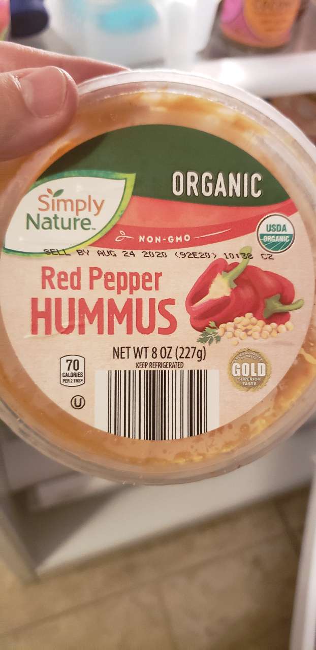 Simply Nature Organic Red Pepper Hummus Calories, Nutrition Analysis