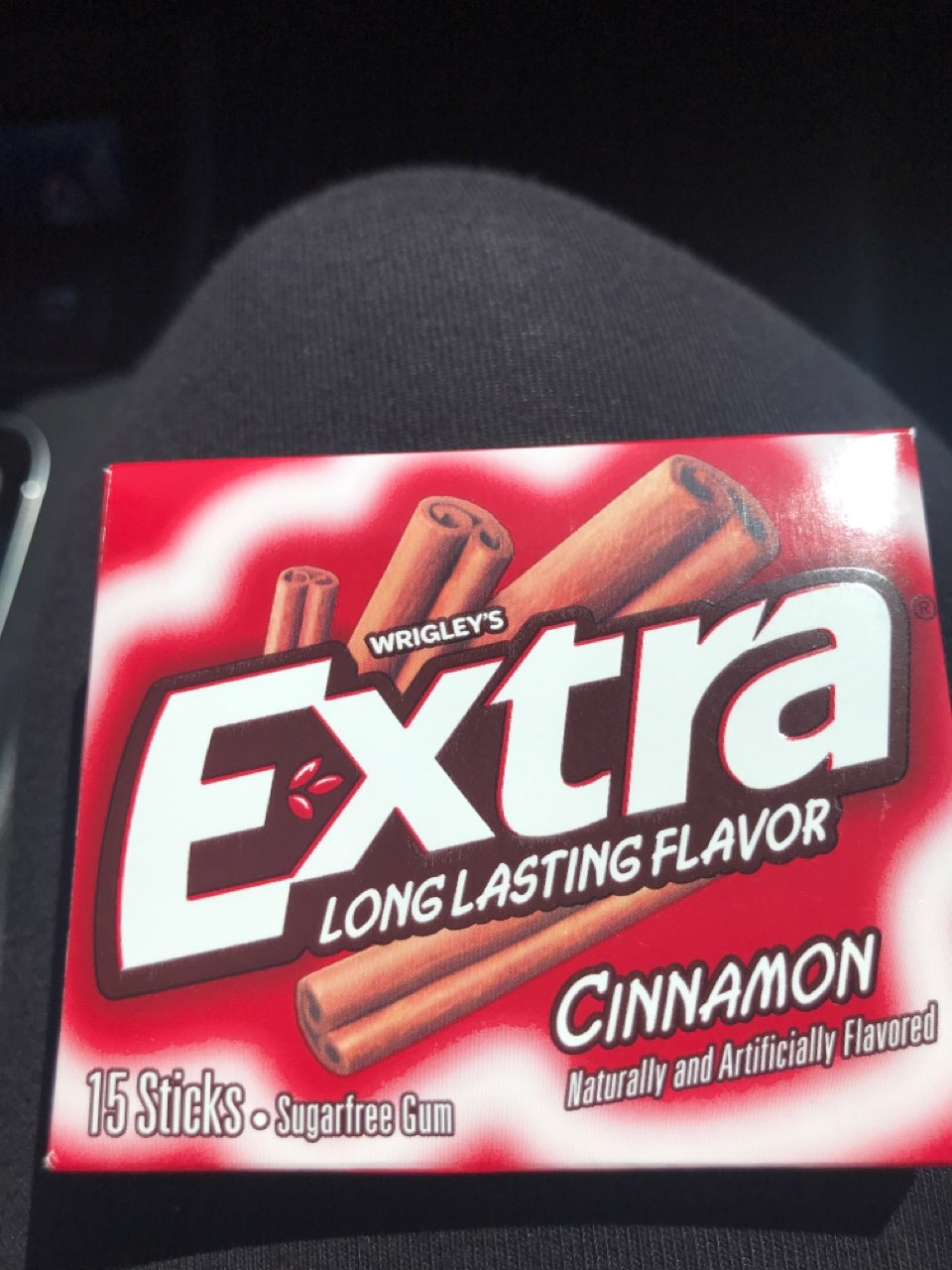 Wrigley's Gum, Cinnamon, Extra Long Lasting Flavor Calories, Nutrition